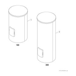 Junkers Bosch Wärmepumpenspeicher WP 180 P 1 B Inhalt 180l Höhe 1134mm d. 500mm... JUNKERS-7735502481 4062321587628 (Abb. 1)