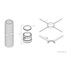 BOSCH Abgaszubehör FC-Set-F80 Grundpaket Flexleitung d:80 mm, L:15m... JUNKERS-7738112689 4057749831002 (Abb. 1)