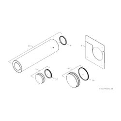 BOSCH Abgaszubehör FC-O80 Blinddeckel d:80mm... JUNKERS-7738113344 4062321290498 (Abb. 1)