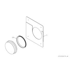 BOSCH Abgaszubehör FC-O80 Blende Kondensatrückführung Vormontage... JUNKERS-7738113193 4062321290214 (Abb. 1)