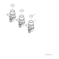 BOSCH Zubehör für Wohnungsstationen Kugelhahn Set (3 Stück)... JUNKERS-7735600615 4062321446086 (Abb. 1)