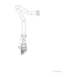 BOSCH Zubehör für Wohnungsstationen Kaltwasserabgang inkl. Kugelhahn F7001/2... JUNKERS-7735600613 4062321446062 (Abb. 1)