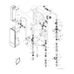 BOSCH Trinkwassermodul F7001 35 S FWM 40 kW, 666x365x145, mechanisch geregelt... JUNKERS-7735600598 4062321448080 (Abb. 1)