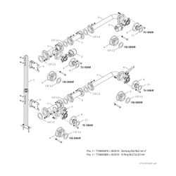 BOSCH Kaskade DN 50/65, 2x75 - 2x100 kW Unterkomponente Kaskade ohne Pumpe... JUNKERS-7736603734 4062321012977 (Abb. 1)