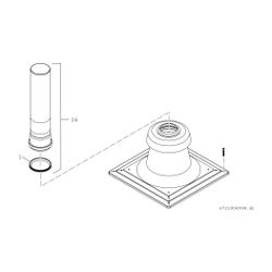 BOSCH Abgaszubehör FC-O80 Schachtabdeckung d:80mm Kunststoff... JUNKERS-7738112719 4057749842138 (Abb. 1)