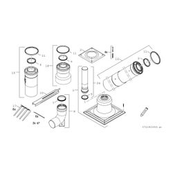 BOSCH Abgaszubehör FC-Set60-C93x Grundbausatz C93x, d:60/100mm Kunststoff... JUNKERS-7738112778 4062321086923 (Abb. 1)