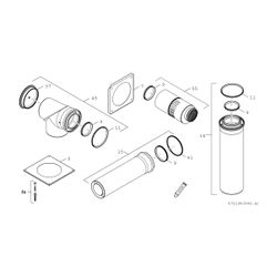 BOSCH Abgaszubehör FC-Set110-C13x Grundbausatz C13x, d:110/160mm... JUNKERS-7738113093 4062321260323 (Abb. 1)