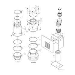 BOSCH Unterkomponente Kessel GC 7000 F Condens 7000 F - 75 H (rechts)... JUNKERS-8732909990 4057749403049 (Abb. 1)