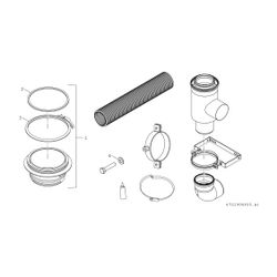 BOSCH Abgaszubehör FC-CA110 konzentrisches Kesselanschlussstück... JUNKERS-7736603383 4057749794673 (Abb. 1)