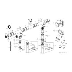 BOSCH Abgaszubehör FC-CS105 DN 160/DN 160 Set Abgaskaskade mit CO-Sensor und UX15... JUNKERS-7739622314 4062321726065 (Abb. 1)