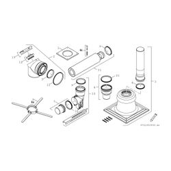 BOSCH Abgaszubehör FC-Set80-C93x (oben) Grundbausatz C93x, d:80/125-110mm... JUNKERS-7738112548 4057749779793 (Abb. 1)