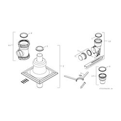 BOSCH Abgaszubehör FC-Set110-C(14)3x Grundbausatz C(14)3, d:110mm... JUNKERS-7738113341 4062321290467 (Abb. 1)