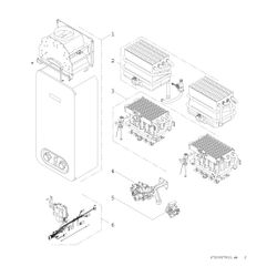 BOSCH Gas-Durchlaufwarmwasserbereiter Therm 4300 T4304 11 D 23, 655x310x225... JUNKERS-7736506252 4062321492847 (Abb. 1)