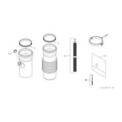 BOSCH Abgaszubehör FC-O110 Kondensatrückführung C(14)3x, d110 starr... JUNKERS-7738113345 4062321290504 (Abb. 1)