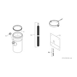 BOSCH Abgaszubehör FC-O110 Kondensatrückführung C(14)3x, d:110 flex... JUNKERS-7738113618 4062321519803 (Abb. 1)