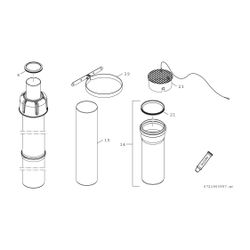 BOSCH Abgsazubehör FC-Set110-C33x (oben) Grundbausatz C33x, rot, d:110/160... JUNKERS-7738113091 4062321260309 (Abb. 1)