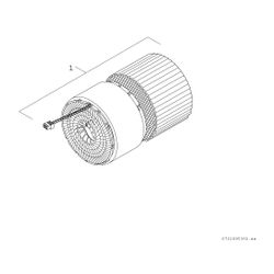 Junkers Bosch Dezentrale Lüftung V3000D 55 /F, Fertigbauset mit Ventilator und Wärm... JUNKERS-7738113830 4062321743925 (Abb. 1)