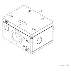 Bosch Nachheizregister Anschlüsse DN 160 für Wohnungslüftung VH 160-4 Z... JUNKERS-7738113694 4062321801908 (Abb. 1)