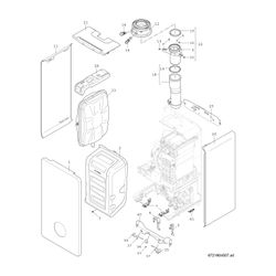 BOSCH Gas-Brennwertgerät, wandhängend Condens GC9800iW 30 H 23, 840x440x365... JUNKERS-7738101029 4062321487164 (Abb. 1)