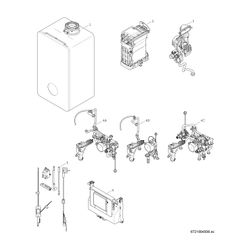 BOSCH Gas-Brennwertgerät, wandhängend Condens GC9800iW 30 H 23, 840x440x365... JUNKERS-7738101029 4062321487164 (Abb. 1)