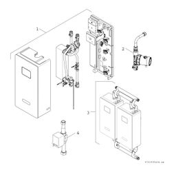 BOSCH Zubehör für Frischwasserstationen motorisch angesteuertes Kaskadenventil... JUNKERS-7735600636 4062321396619 (Abb. 1)