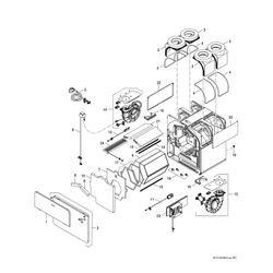 BOSCH Wohnungslüftungsgerät V5001 C 450 840x785x595, 450m3/h... JUNKERS-7738113401 4062321447298 (Abb. 1)