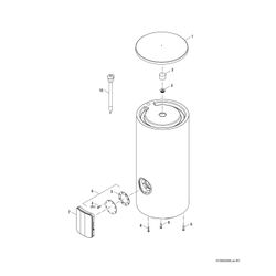 BOSCH Edelstahlspeicher Stora SW 300 P 1 B, 1870x670mm, 303l, Silber/Schwarz... JUNKERS-7735500508 4054925970654 (Abb. 1)