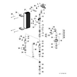 Bosch Wohnungsstation Flow 8000 F8001 35 IMS gemischt, Unterputz, 35kW, Edelstahl... JUNKERS-7735600578 4062321162559 (Abb. 1)