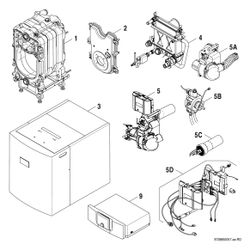 Bosch Öl-Brennwertkessel bodenstehend Olio Condens OC7000 F, 22kW, 914x600x804mm... JUNKERS-7736602452 4057749413475 (Abb. 1)