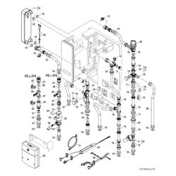 Bosch Wohnungsstation Flow 7000 F7002 45 HPS 45kW, nachgeschaltete Wassererwärmung,... JUNKERS-7735600755 4062321990329 (Abb. 1)