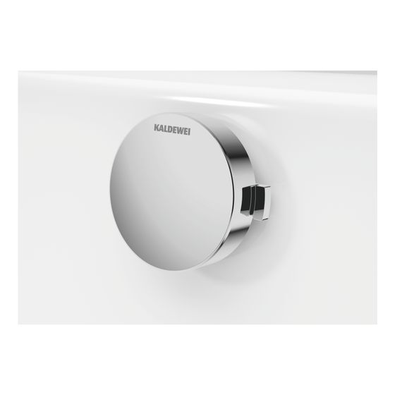 Kaldewei Ab- und Überlaufgarnitur Comfort-Level 4001 standard, Griff und Deckel Chrom