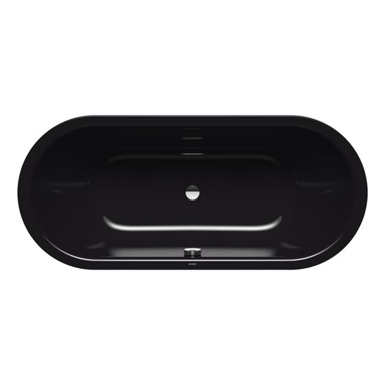 Kaldewei Badewanne Classic Duo oval 430x750x1700mm 124l Schwarz m. Antislip, ÜL, PEFF, o. GL, VKT