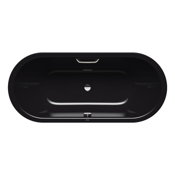 Kaldewei Badewanne Classic Duo oval 430x750x1700mm 124l Schwarz m. Antislip, GL1S, ÜL, PEFF, o. VKT