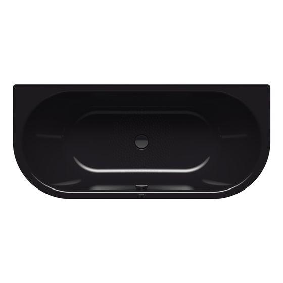 Kaldewei Badewanne Centro Duo 2 Kombi.-Form 485x800x1800mm 195l Schwarz m. Antislip, ÜL, o. GL, PEFF