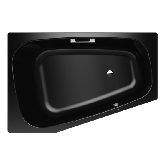 Kaldewei Badewanne Plaza Duo Kombi.-Form 430x1200x1800mm Rechts 273l Schwarz m. GL1S, ÜL, o. Antislip, PEFF