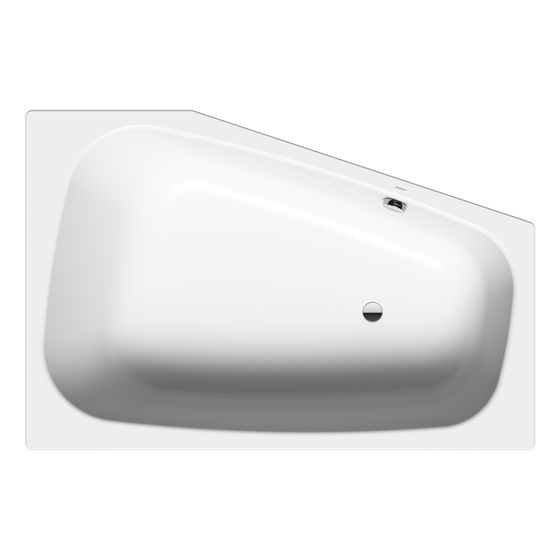 Kaldewei Badewanne Plaza Duo Kombi.-Form 430x1200x1800mm Links 273l Alpinweiß m. ÜL, o. Antislip, GL, PEFF