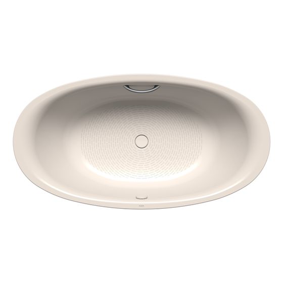 Kaldewei Badewanne Ellipso Duo oval 465x1000x1900mm 214l Pergamon m. Vollantislip, GL, ÜL, o. PEFF, VKT
