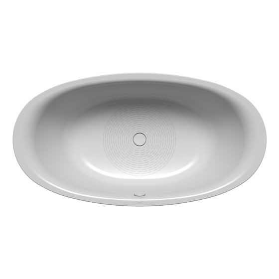 Kaldewei Badewanne Ellipso Duo oval 465x1000x1900mm 214l Manhattan m. Antislip, ÜL, o. GL, PEFF, VKT