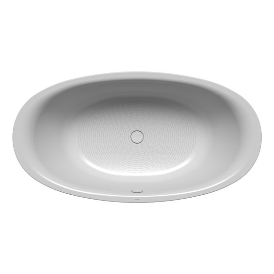 Kaldewei Badewanne Ellipso Duo oval 465x1000x1900mm 214l Manhattan m. Vollantislip, GL, ÜL, PEFF, o. VKT