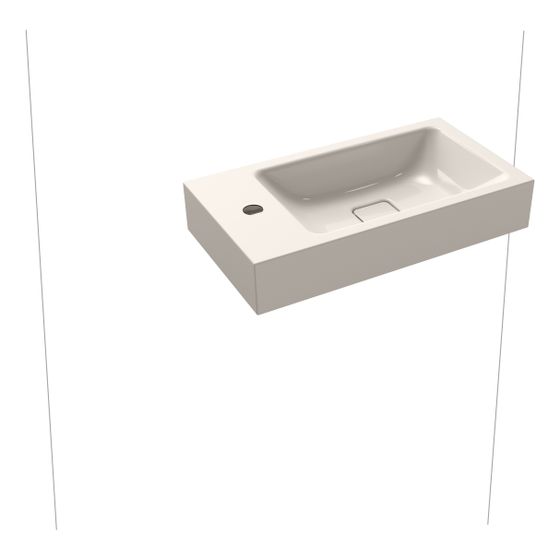 Kaldewei Wand-Handwaschtisch Cono rechteckig 102x300x550mm, Pergamon, 1 HL, ohne ÜL mit Perl-Effekt