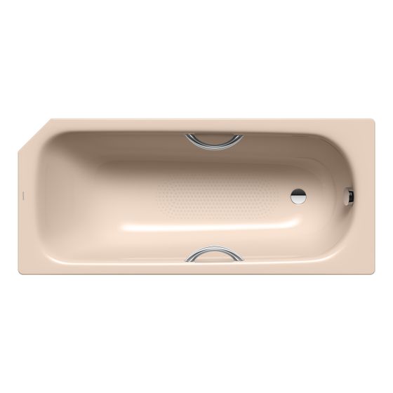 Kaldewei Badewanne Saniform V2 Star Kombi.-Form 410x700x1600mm 93l Bahamabeige m. Vollantislip, GL, ÜL, PEFF