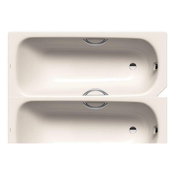 Kaldewei Badewanne Saniform V4 Star Kombi.-Form 410x700x1600mm 93l Pergamon m. Vollantislip, GL, ÜL, o. PEFF