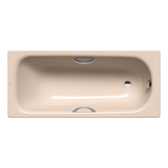 Kaldewei Badewanne Saniform Plus Star rechteckig 410x750x1600mm 107l Bahamabeige m. GL, ÜL, PEFF, o. Antislip