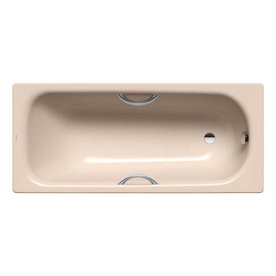 Kaldewei Badewanne Saniform Plus Star rechteckig 410x700x1400mm 67l Bahamabeige m. Antislip, GL, ÜL, o. PEFF
