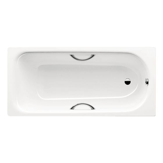 Kaldewei Badewanne Saniform Plus Star rechteckig 410x700x1400mm 67l Alpinweiß m. Vollantislip, GL, ÜL, o. PEFF