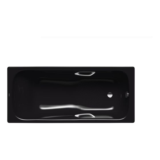 Kaldewei Badewanne Dyna Set Star rechteckig 430x750x1700mm 169l Schwarz m. Antislip, GL, ÜL, o. PEFF