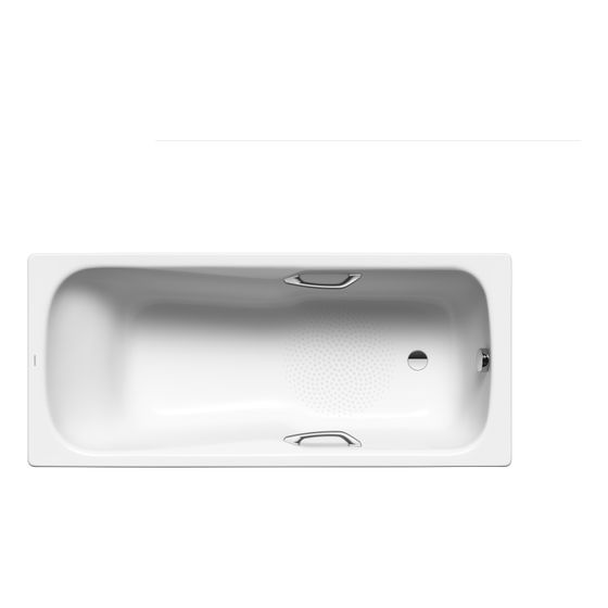 Kaldewei Badewanne Dyna Set Star rechteckig 430x750x1700mm 169l Alpinweiß m. Antislip, GL, ÜL, PEFF