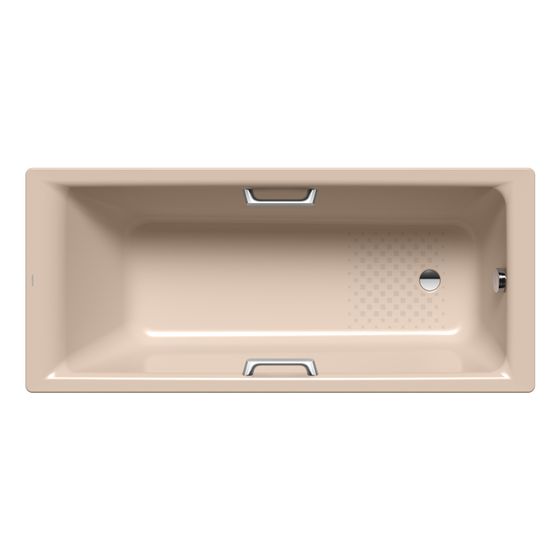 Kaldewei Badewanne Puro Star rechteckig 420x700x1700mm 122l Bahamabeige m. Antislip, GL, ÜL, o. PEFF