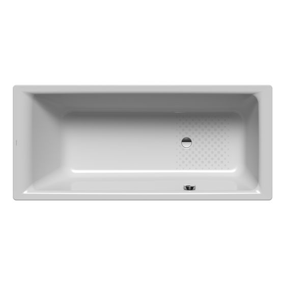 Kaldewei Badewanne Puro rechteckig 420x700x1700mm 121l Manhattan m. Antislip, seitl-ÜL, o. GL, PEFF