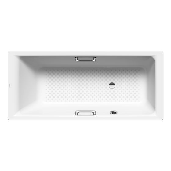 Kaldewei Badewanne Puro Star rechteckig 420x750x1700mm 137l Alpinweiß m. Vollantislip, GL, seitl-ÜL, o. PEFF